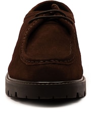 Off The Hook Brown Jovi Casual Lace-Up Suede Leather Boat Shoes - Image 4 of 6