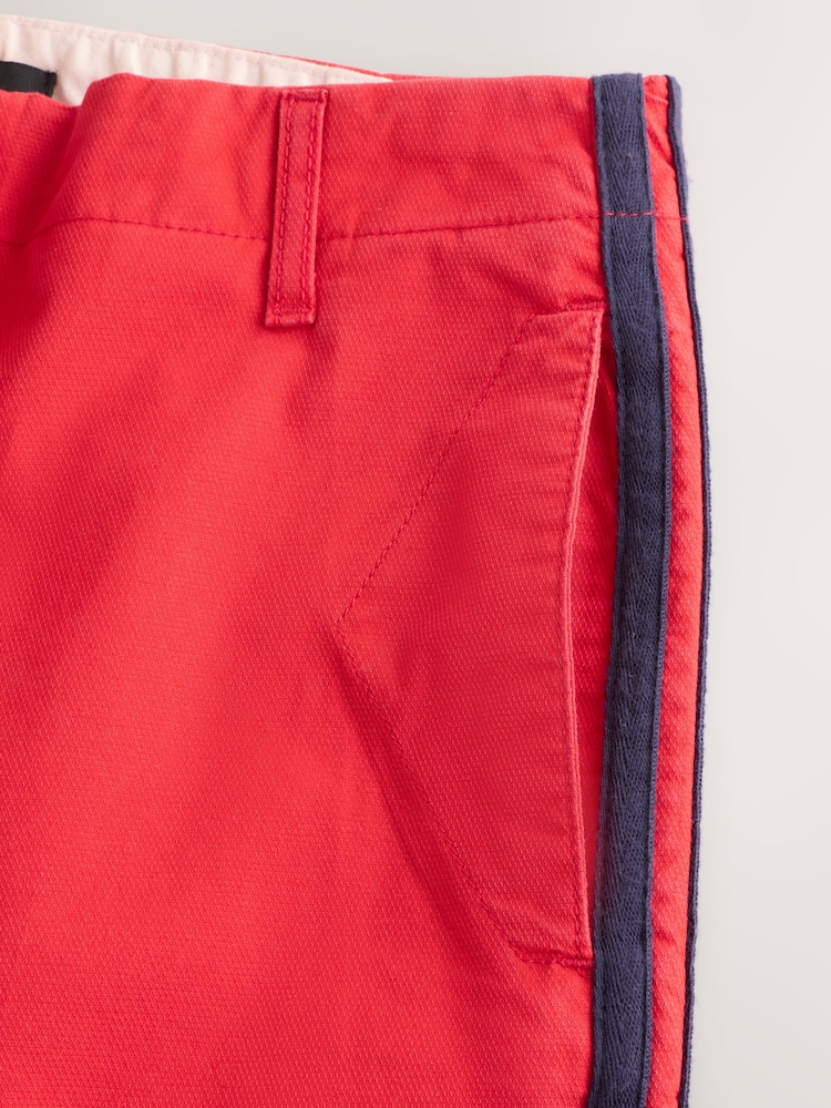 Red Straight Leg Chinos with Side Stripes - Image 6 of 6