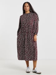 Simply Be Red Supersoft Midi Dress - Image 1 of 4
