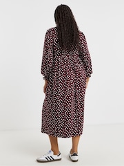 Simply Be Red Supersoft Midi Dress - Image 2 of 4