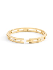 COACH Gold Signature C Open Bangle Bracelet - Image 4 of 4