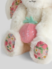 JoJo Maman Bébé Strawberry Betsy Bunny Soft Toy Plushie Small - Image 4 of 4