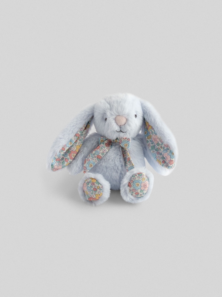JoJo Maman Bébé Floral Benny Bunny Soft Toy Plushie Small - Image 1 of 3