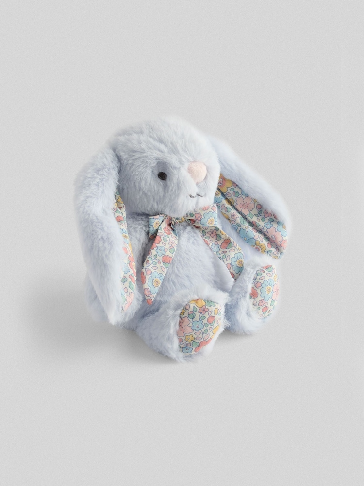 JoJo Maman Bébé Floral Benny Bunny Soft Toy Plushie Small - Image 3 of 3