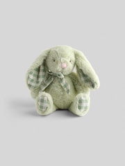 JoJo Maman Bébé Gingham Matcha Bunny Soft Toy Plushie Small - Image 1 of 3