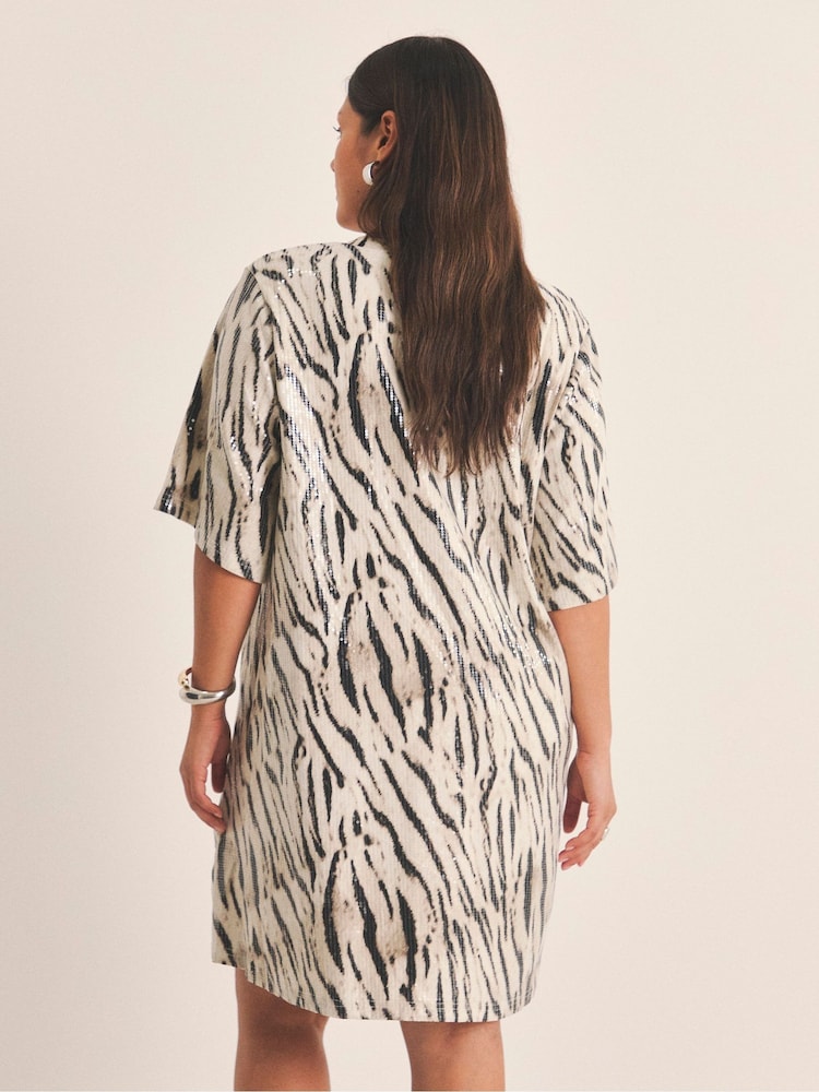 next multi sequin dress Womens Simply Be Multi Animal Sequin T-Shirt Dress US 10