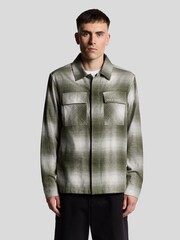 Lyle & Scott Grey Ombre Check Overshirt - Image 1 of 5