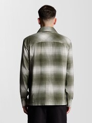 Lyle & Scott Grey Ombre Check Overshirt - Image 4 of 5