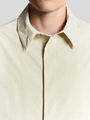 Lyle & Scott Yellow Zip Through Nylon Overshirt - Image 3 of 5
