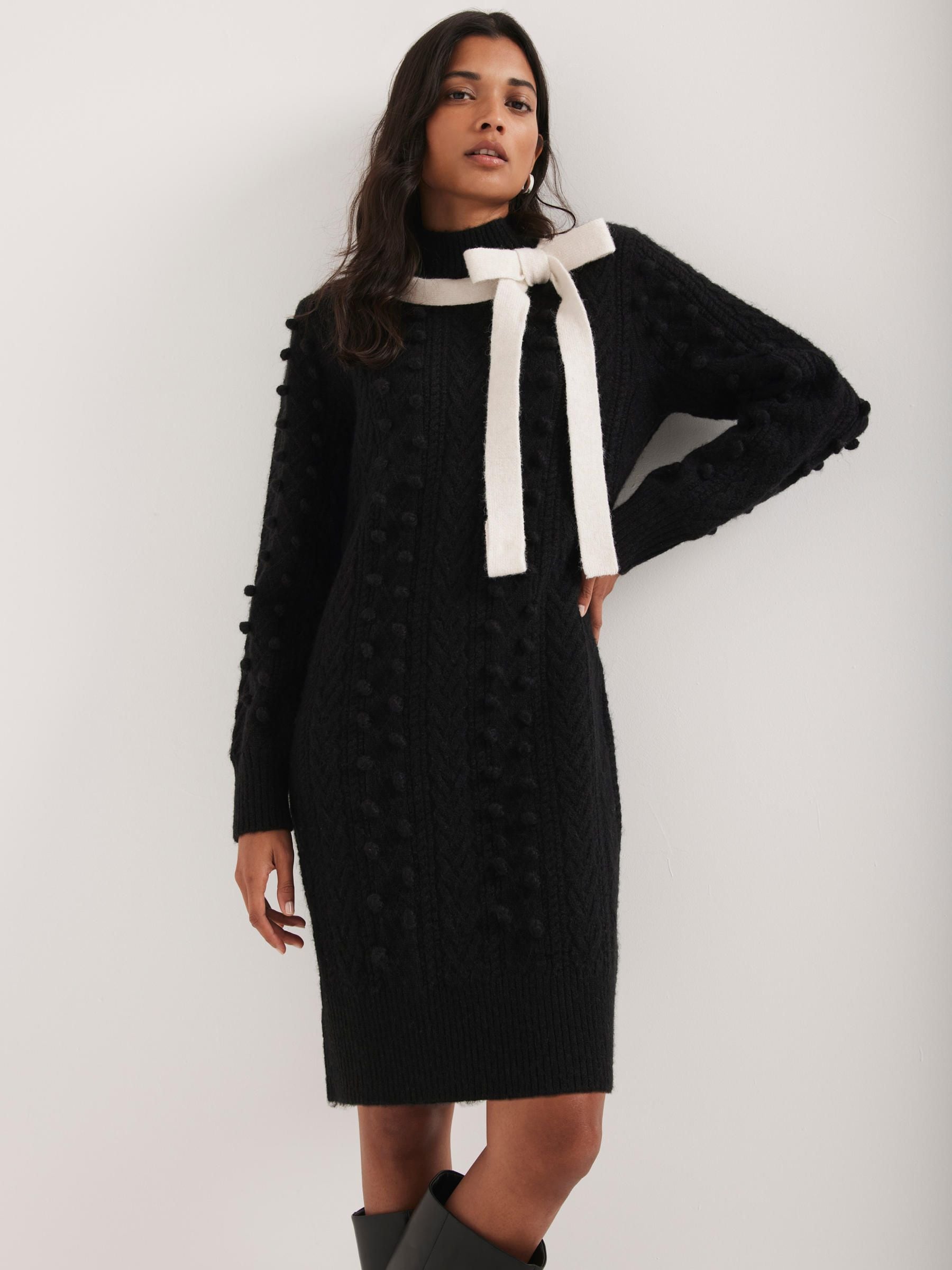 Buy Mint Velvet Black Cable Knit Mini Dress from Next USA