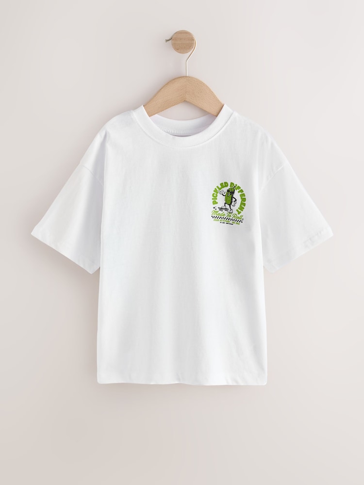 White Pickle Short Sleeve Graphic T-Shirt (3-16yrs) - Image 1 of 4