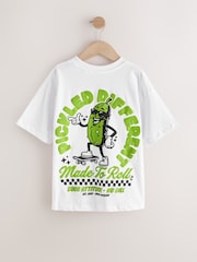White Pickle Short Sleeve Graphic T-Shirt (3-16yrs) - Image 2 of 4