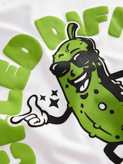 White Pickle Short Sleeve Graphic T-Shirt (3-16yrs) - Image 3 of 4