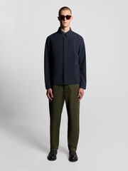 Lyle & Scott Blue Zip Through Nylon Overshirt - Image 2 of 5