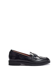Moda in Pelle Black Fumia Flexible Outsole Penny Loafers - Image 1 of 4