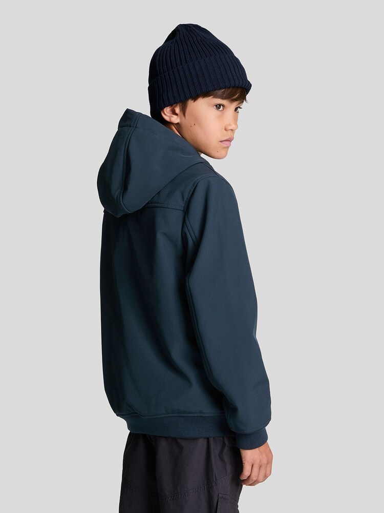 Lyle & Scott Blue SoftShell Hooded Jacket - Image 2 of 4