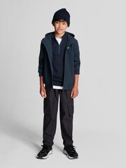 Lyle & Scott Blue SoftShell Hooded Jacket - Image 4 of 4