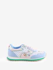 Eleanor Bowmer Blue Chequerboard Chunky Trainers - Image 3 of 6