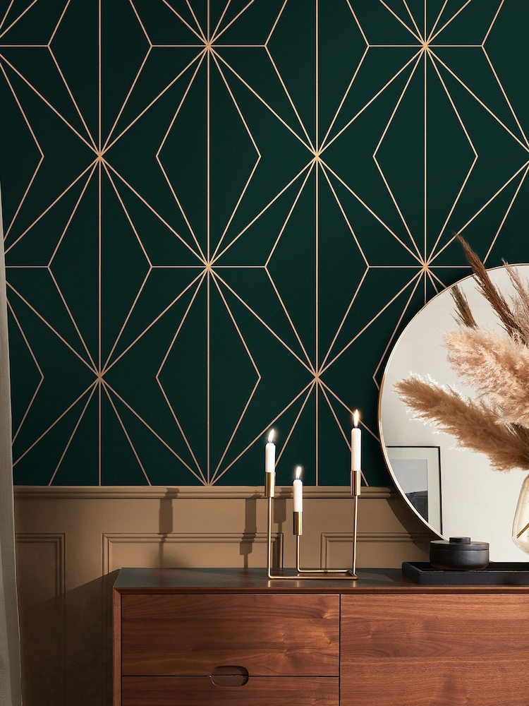 Graham & Brown Emerald Harmony A4 Wallpaper Sample - Image 1 of 3