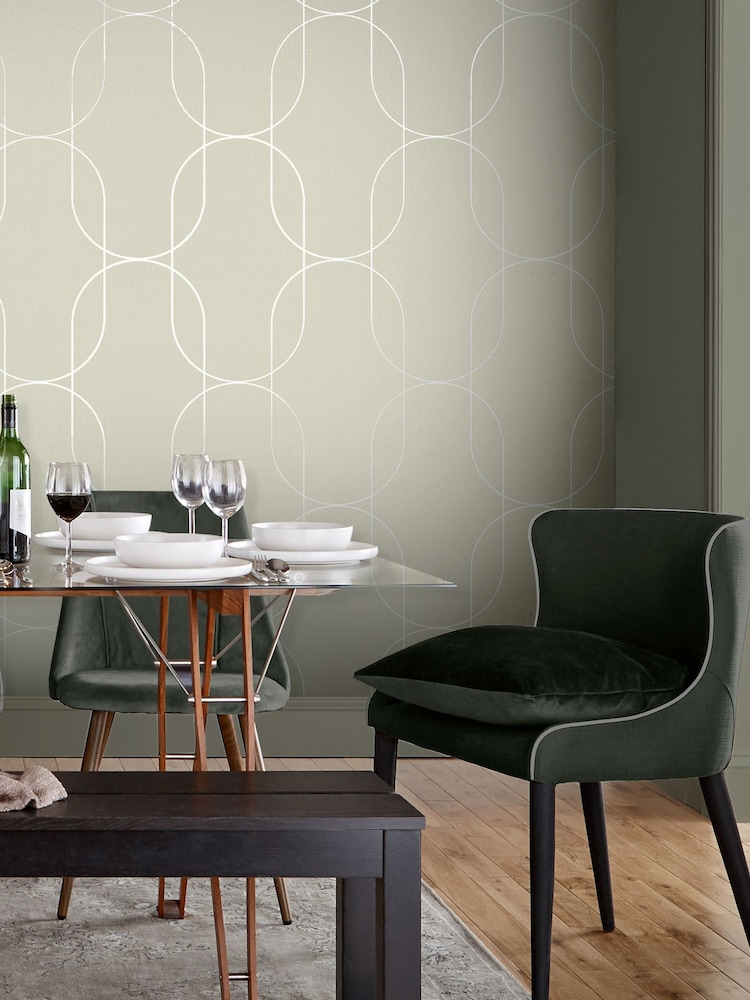 Graham & Brown Neutral Palais A4 Wallpaper Sample - Image 1 of 3