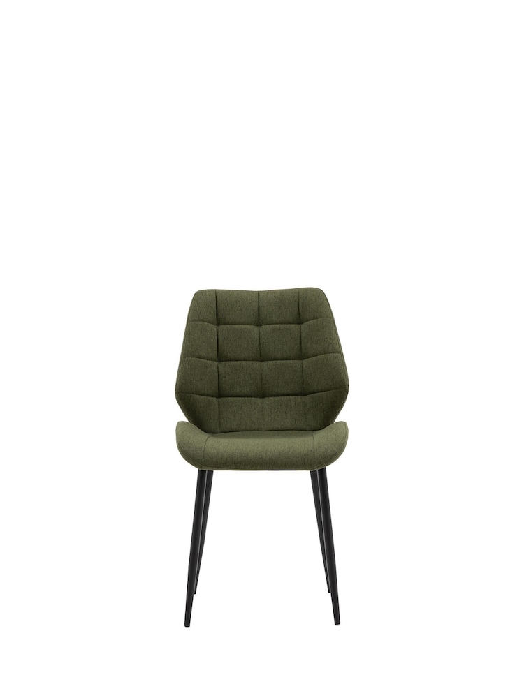 Gallery Home Set of 2 Bottle Green Bromley Dining Chairs - Image 9 of 9 Gallery Home Set of 2 Bottle Green Bromley Dining Chairs - Image 9 of 9