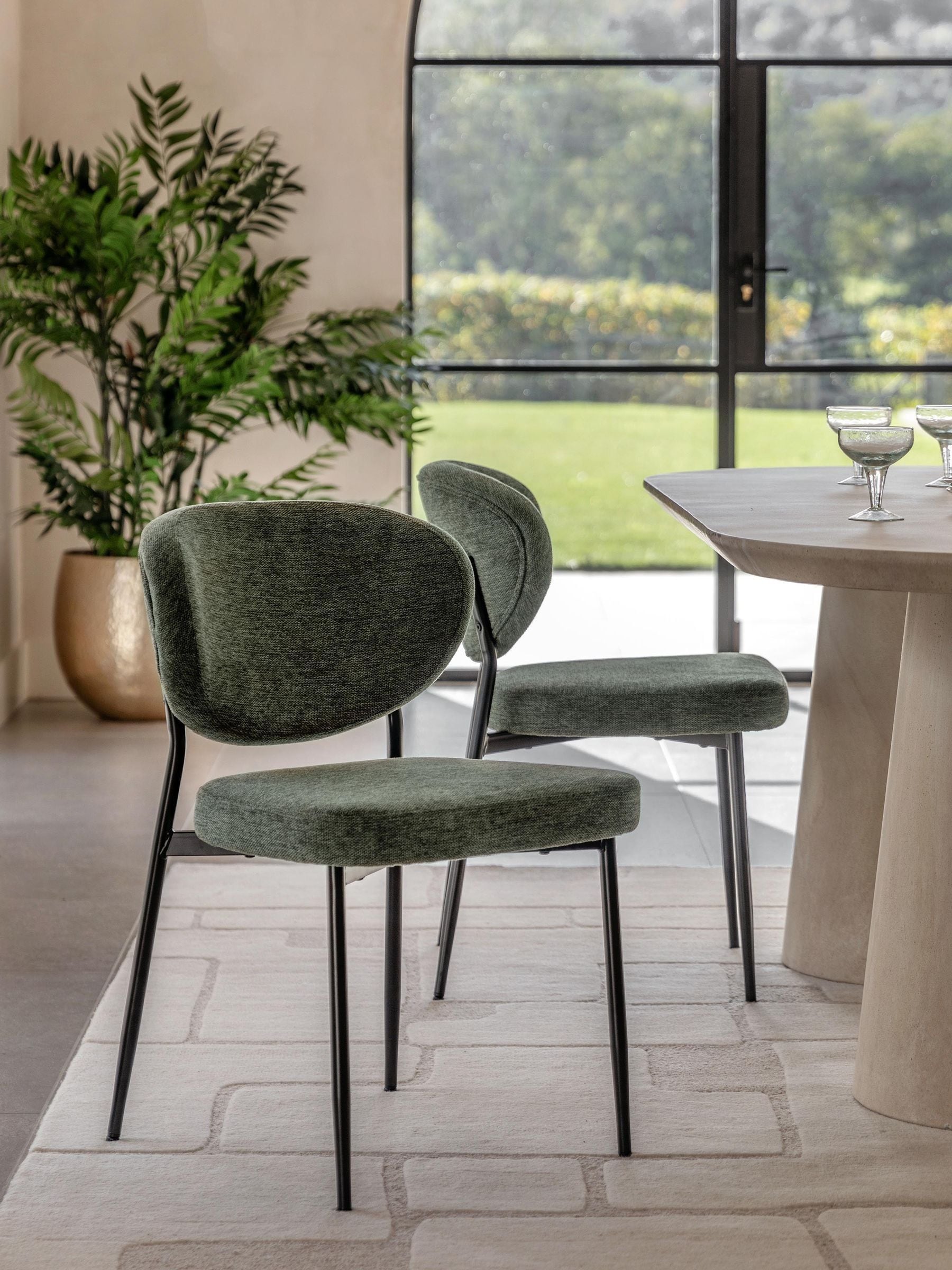 Gallery Home Unisex Green Set Of 2 Orion Dining Chairs - Image 1