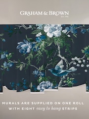 Graham & Brown Midnight Venetian Floral A4 Mural Sample - Image 3 of 3