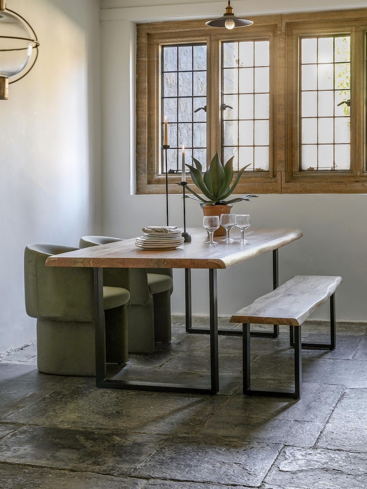 Gallery Home Natural Somerset Dining Bench - Image 1 of 8 Gallery Home Natural Somerset Dining Bench - Image 1 of 8