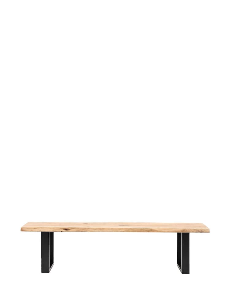 Gallery Home Natural Somerset Dining Bench - Image 8 of 8 Gallery Home Natural Somerset Dining Bench - Image 8 of 8
