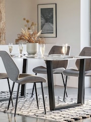 Gallery Home White Durham Effect Dining Table - Image 1 of 7