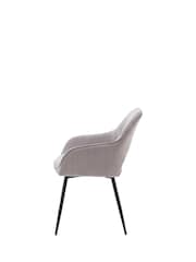 Gallery Home Set of 2 Grey Linden Dining Chairs - Image 5 of 8