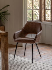 Gallery Home Set of 2 Brown Linden Dining Chairs - Image 1 of 7