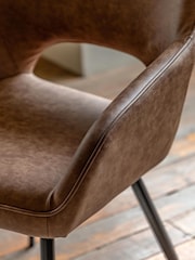 Gallery Home Set of 2 Brown Linden Dining Chairs - Image 2 of 7