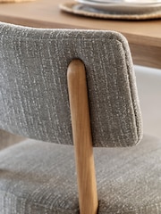 Gallery Home Set of 2 Grey Almanac Dining Chairs - Image 2 of 8