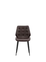 Gallery Home Brown Set of 2 Bromley Dining Chairs - Image 6 of 7