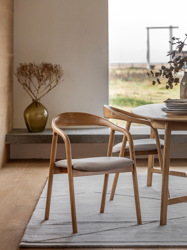 Gallery Home Light Wood Afton Dining Chair UPH - Image 1 of 8