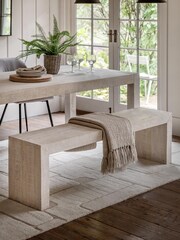 Gallery Home White Fairview Dining Bench - Image 1 of 7