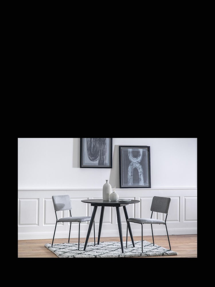 Gallery Home Black Lexington Round Dining Table - Image 5 of 5 Gallery Home Black Lexington Round Dining Table - Image 5 of 5