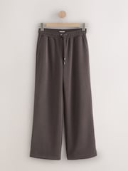 Chocolate Brown N. Premium Wide Leg Joggers - Image 6 of 8