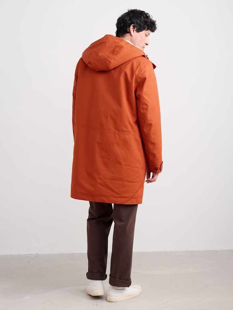 Seasalt Cornwall Orange Tidesman Coat - Image 2 of 8