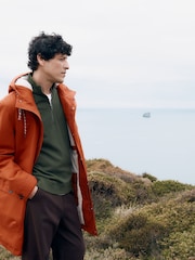 Seasalt Cornwall Orange Tidesman Coat - Image 5 of 8