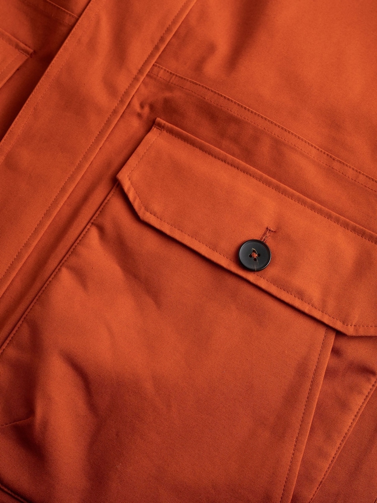 Seasalt Cornwall Orange Tidesman Coat - Image 8 of 8