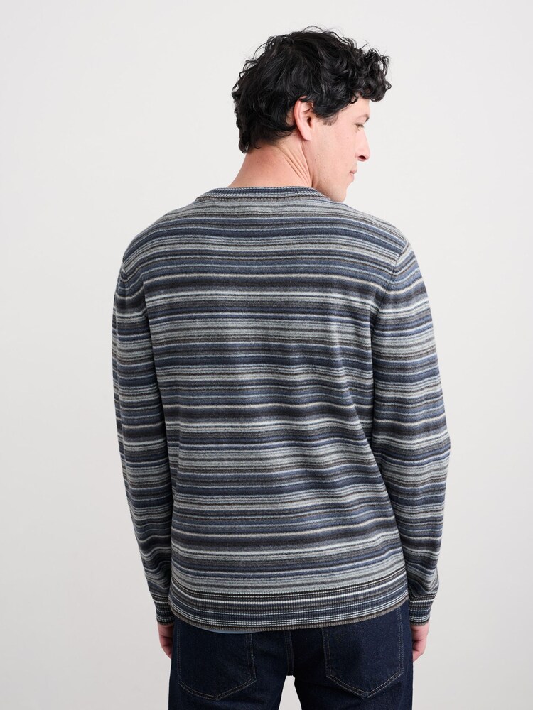 Seasalt Cornwall Blue Notebook Jumper - Image 2 of 5 Seasalt Cornwall Blue Notebook Jumper - Image 2 of 5