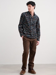 Seasalt Cornwall Blue Shoreman Printed Shirt - Image 3 of 5