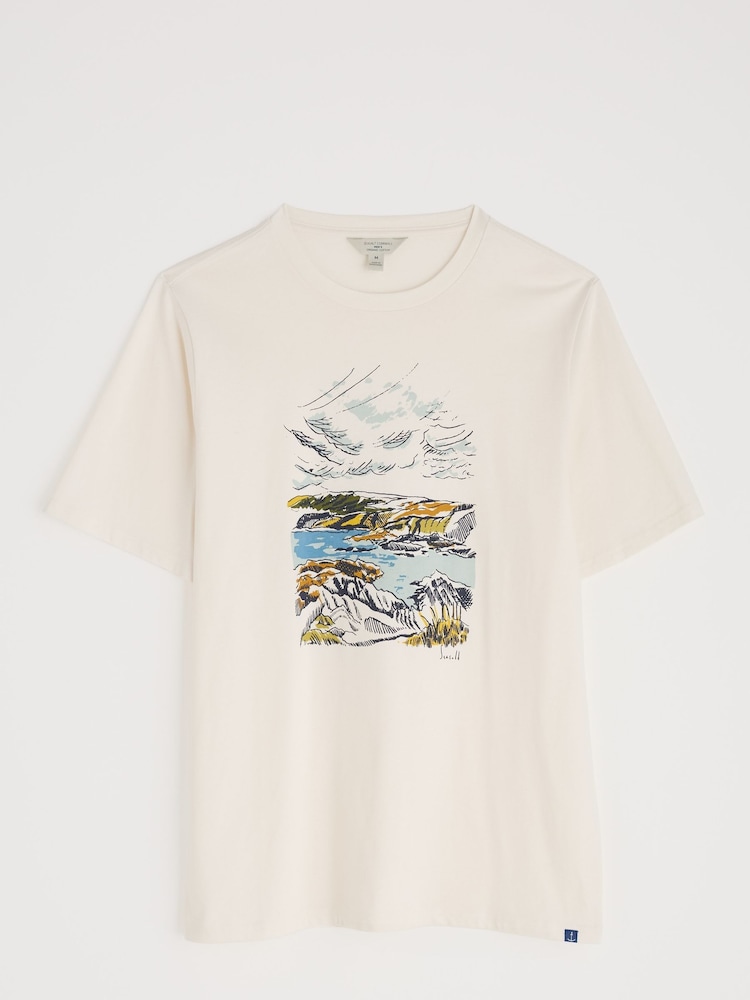 Seasalt Cornwall White Midwatch T-Shirt - Image 5 of 5 Seasalt Cornwall White Midwatch T-Shirt - Image 5 of 5