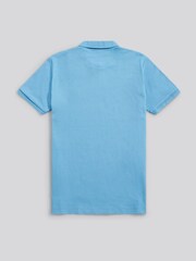 U.S. Polo Assn Light Blue Vertical Texture Polo Shirt - Image 2 of 3