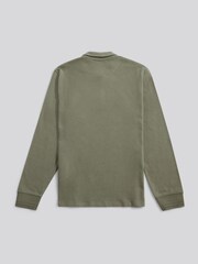 U.S. Polo Assn Green Flat Pile Long Sleeve Polo Shirt - Image 2 of 3