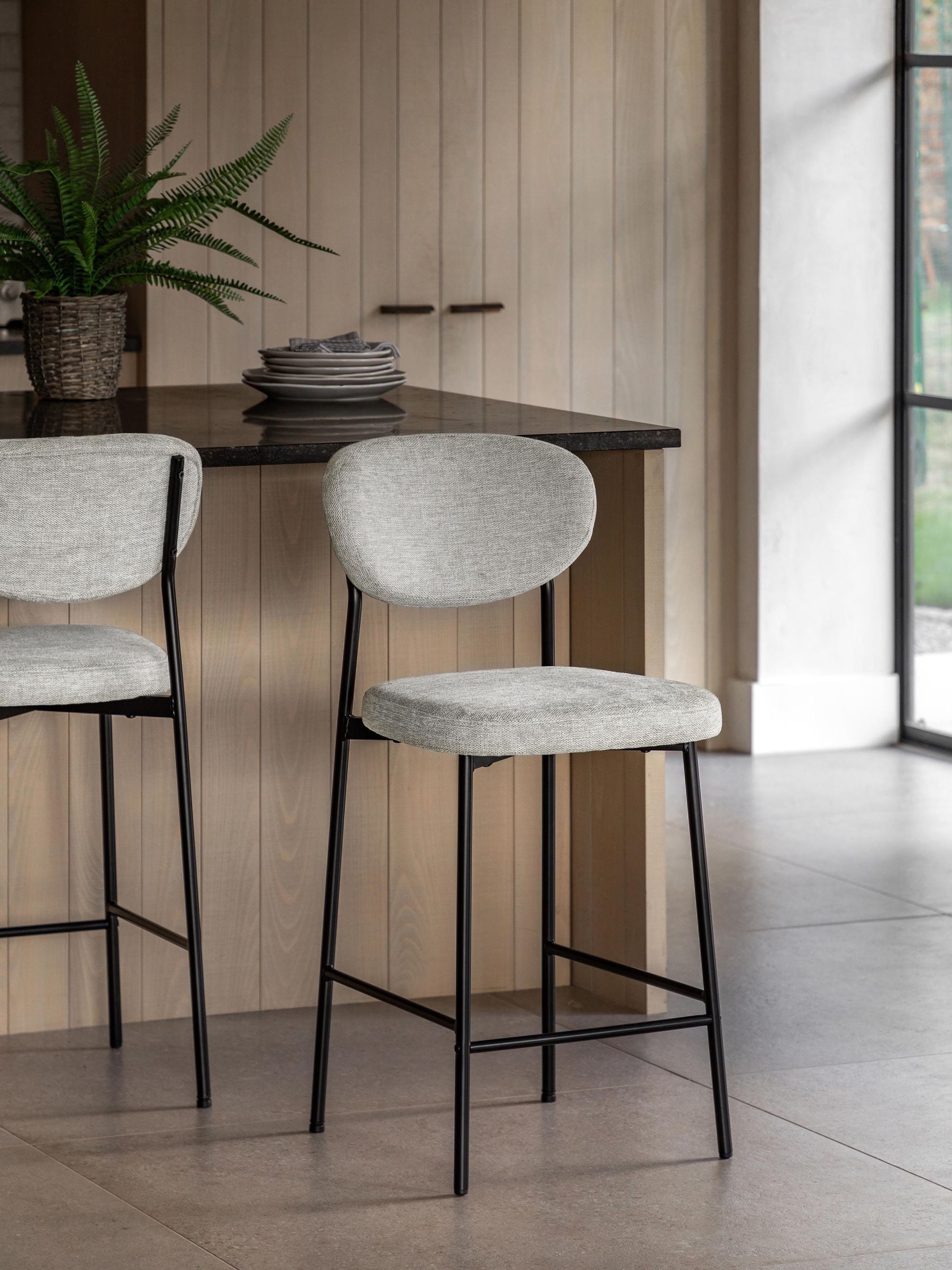 Gallery Direct Set Of 2 Kara Natural Bar Stools - Image 2