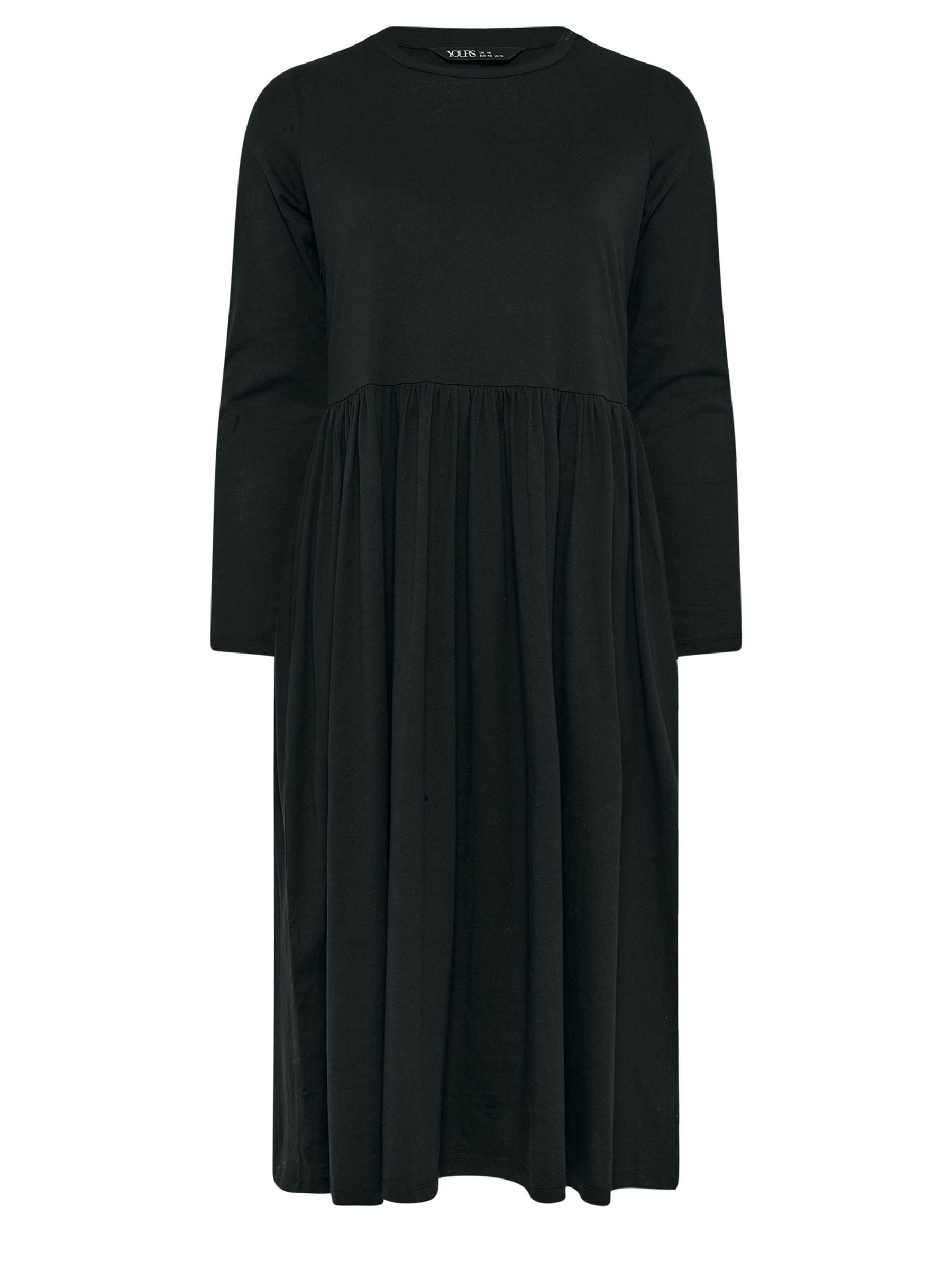 new look midi dress long sleeve Khaki Crinkle Jersey Long Sleeve Midi Smock Dress