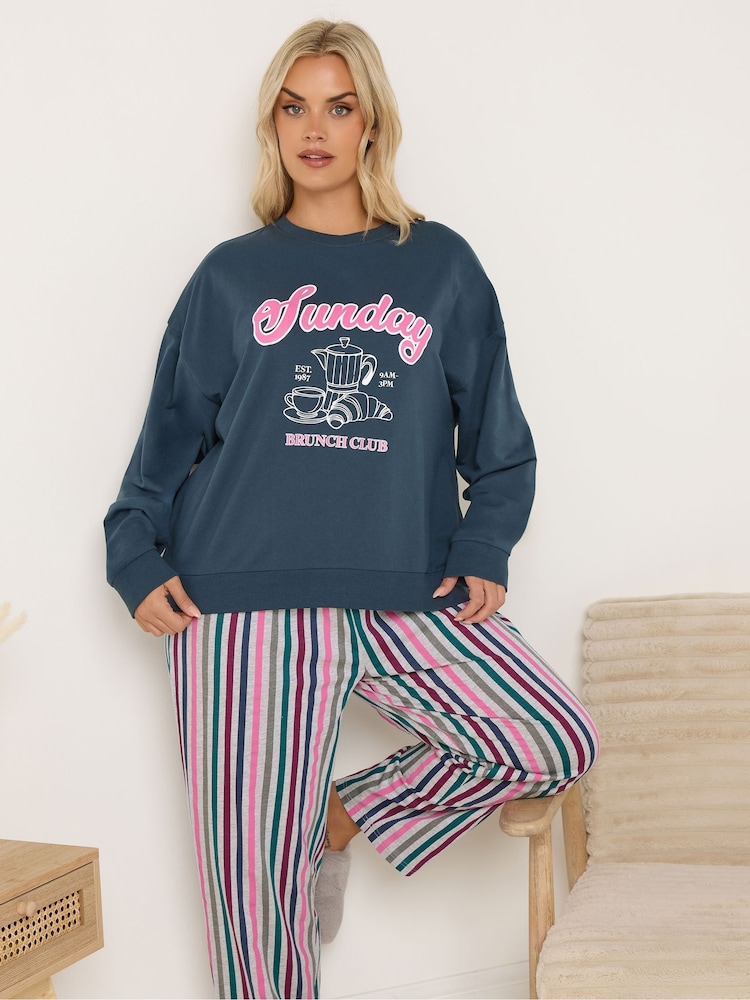 Yours Curve Green Lounge Set - Image 2 of 5 Yours Curve Green Lounge Set - Image 2 of 5